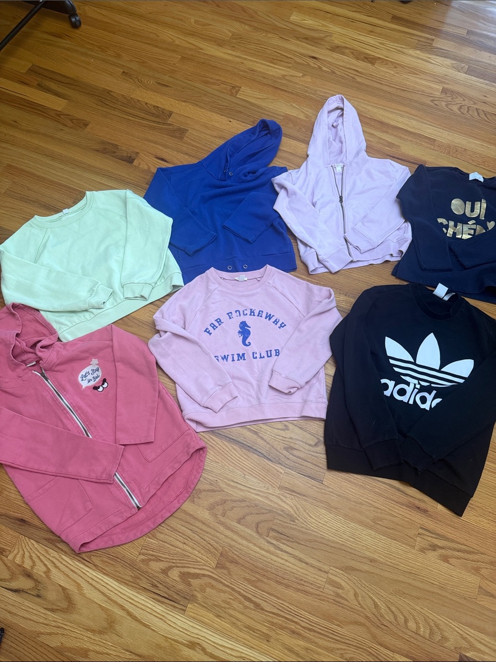 Kids assorted sweatshirt and hoodie bundle set